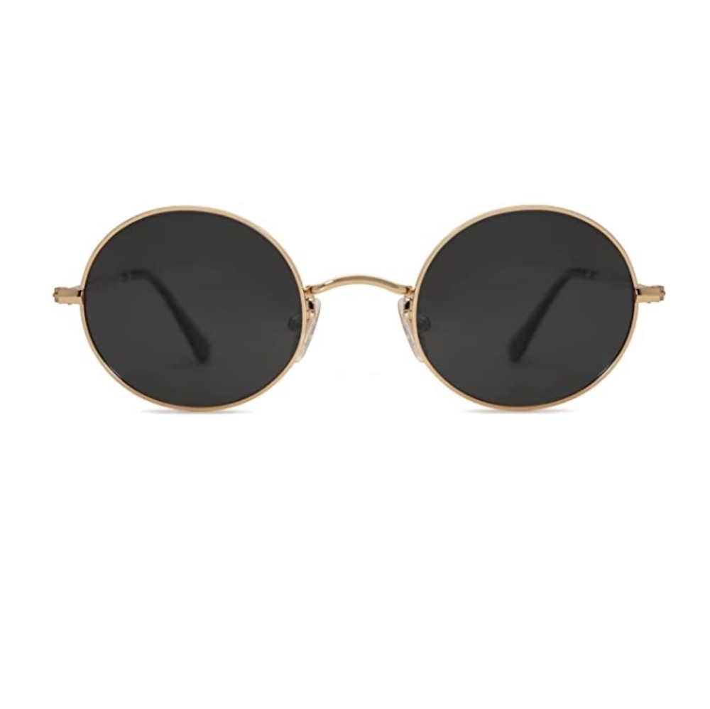 Lennon Round Polarized Sunglasses for Men Women 70s Circle Hippie Costume - Picture 3 of 7